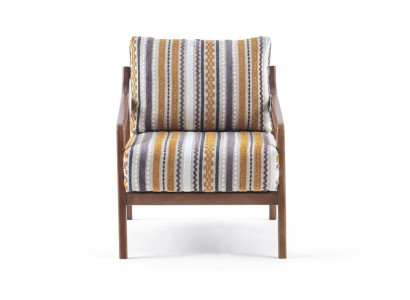 Living room Lounge Designer Modern 1-Seater Sofa Fabric Sofa with Cushions